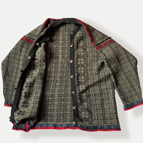 Norwear Sweaters - Nordic Fail Isle Cardigan Norwear Wool Scandinavian Sweater Icelandic XXL